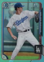 2015 Bowman Draft #46 Walker Buehler Chrome-Sky Blue Refractor Baseball Card
