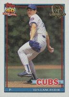 1991 Topps Desert Shield #86 Les Lancaster Baseball Card