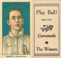 1910 Nadja Philadelphia Athletics # Jack Barry World's Champion Baseball Card
