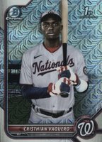 2022 Bowman Mega Box Chrome #157 Cristhian Vaquero Baseball Card