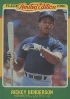 1986 Fleer Limited Edition #23 Rickey Henderson Baseball Card