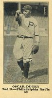 1916 Sporting News #53 Oscar Dugey Blank Back Baseball Card