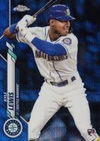 2020 Topps Chrome #186 Kyle Lewis Blue Wave Refractor Baseball Card