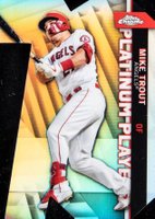2021 Topps Chrome Update Platinum Player Die-Cuts #CPDC1 Mike Trout Baseball Card