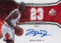2006 SP Game Used SIGnificant Numbers #SN-JO Michael Jordan Basketball Card