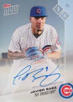 2017 Topps Now Road to Opening Day Chicago Cubs #OD305A Javier Baez Autograph Baseball Card