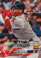 2018 Topps Complete Set #18 Rafael Devers Gray Jersey-All-Star Game Edition Baseball Card
