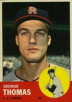1963 Topps #98 George Thomas Baseball Card