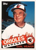 1985 Topps Traded #129T Earl Weaver Baseball Card