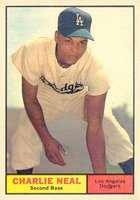 1961 Topps #423 Charlie Neal Baseball Card