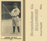 1916 Herpolsheimer Co. #18 Geo. J. Burns Baseball Card