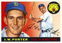 1955 Topps #49 J.W. Porter Baseball Card