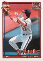 1991 Topps Desert Shield #195 Wally Joyner Baseball Card