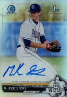 2017 Bowman Draft Chrome Draft Picks Autographs  #CDAMG  MacKenzie Gore Refractor Baseball Card