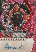 2023 Panini Mosaic Fast Break Autographs #FBAMN Amen Thompson Pink Basketball Card