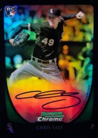 2011 Bowman Chrome #220 Chris Sale Autograph-Refractor Baseball Card
