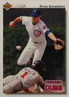 1992 Upper Deck #145 Ryne Sandberg Gold Hologram Baseball Card