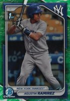 2024 Bowman Chrome Prospects #BCP85 Agustin Ramirez Lunar Glow Refractor Baseball Card