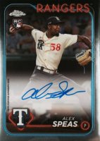 2024 Topps Chrome Rookie Autographs #RAASP Alex Speas Baseball Card