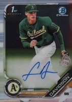 2019 Bowman Draft Chrome Draft Picks Autograph #CDALD Logan Davidson Baseball Card