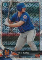 2018 Bowman Mega Box Chrome #BCP137 Pete Alonso Baseball Card