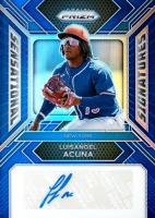 2024 Panini Prizm Sensational Signatures #SSLA Luisangel Acuna Blue Prizm Baseball Card