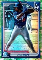 2024 Bowman Draft #BDC139 Zyhir Hope Chrome-Lunar Glow Refractor Baseball Card