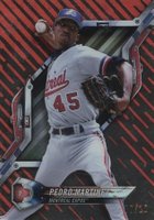 2018 Topps High Tek #HT-PM Pedro Martinez Galactic Diffractor-Red Baseball Card