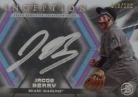 2023 Bowman Inception Silver Signings #ISSJBY Jacob Berry Baseball Card