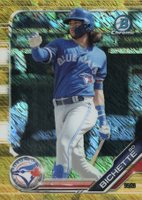 2019 Bowman Chrome Prospects #BCP234 Bo Bichette Gold Shimmer Baseball Card