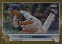 2022 Topps Chrome Logofractor Edition #78 Jacob DeGrom Gold Baseball Card