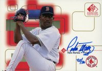 1999 SP Signature Autographs #PM Pedro Martinez Gold Baseball Card