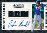 2019 Panini Contenders Draft Picks RPS Draft Ticket Autographs #7 Corbin Carroll Blue Uniform-Diamond Baseball Card