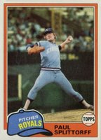 1981 Topps #218 Paul Splittorff Baseball Card