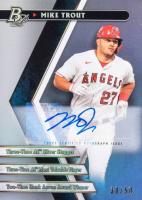 2022 Bowman Platinum Platinum Portfolios #PPF4 Mike Trout Autograph Baseball Card