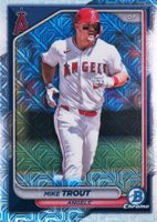 2024 Bowman Chrome Mega Box #82 Mike Trout Baseball Card