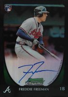 2011 Bowman Chrome #205 Freddie Freeman Autograph-Refractor Baseball Card
