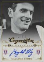 2012 Panini Cooperstown Signatures #HOFGLD Gaylord Perry Baseball Card