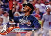 2018 Topps #276 Ozzie Albies Hand Up Baseball Card