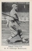 1922 American Caramel--Series of 120 ! RB # Amos Strunk Baseball Card