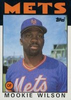 1986 Topps #315 Mookie Wilson Baseball Card