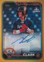 2024 Topps Pro Debut #PD141 Max Clark Autograph-Gold Foil Baseball Card