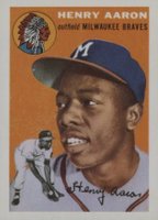 1991 Topps East Coast National Reprint # Hank Aaron Topps 1954 Reprint Baseball Card
