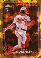 2024 Topps Chrome Sapphire Update Series #50 Jackson Holliday Gold Baseball Card