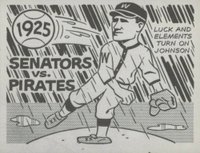 1967 Laughlin World Series #22 1925- Pirates Vs. Senators Baseball Card