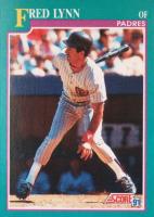1991 Score #554 Fred Lynn Baseball Card