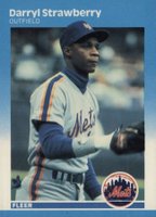 1987 Fleer Glossy #23 Darryl Strawberry Baseball Card
