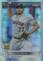 2022 Topps Chrome #12 Luis Garcia Prism Refractor Baseball Card