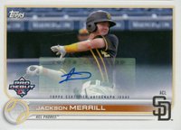 2022 Topps Pro Debut #PD103 Jackson Merrill Autograph Baseball Card