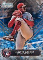 2022 Bowman Sterling #BSR47 Hunter Greene Blue Refractor Baseball Card